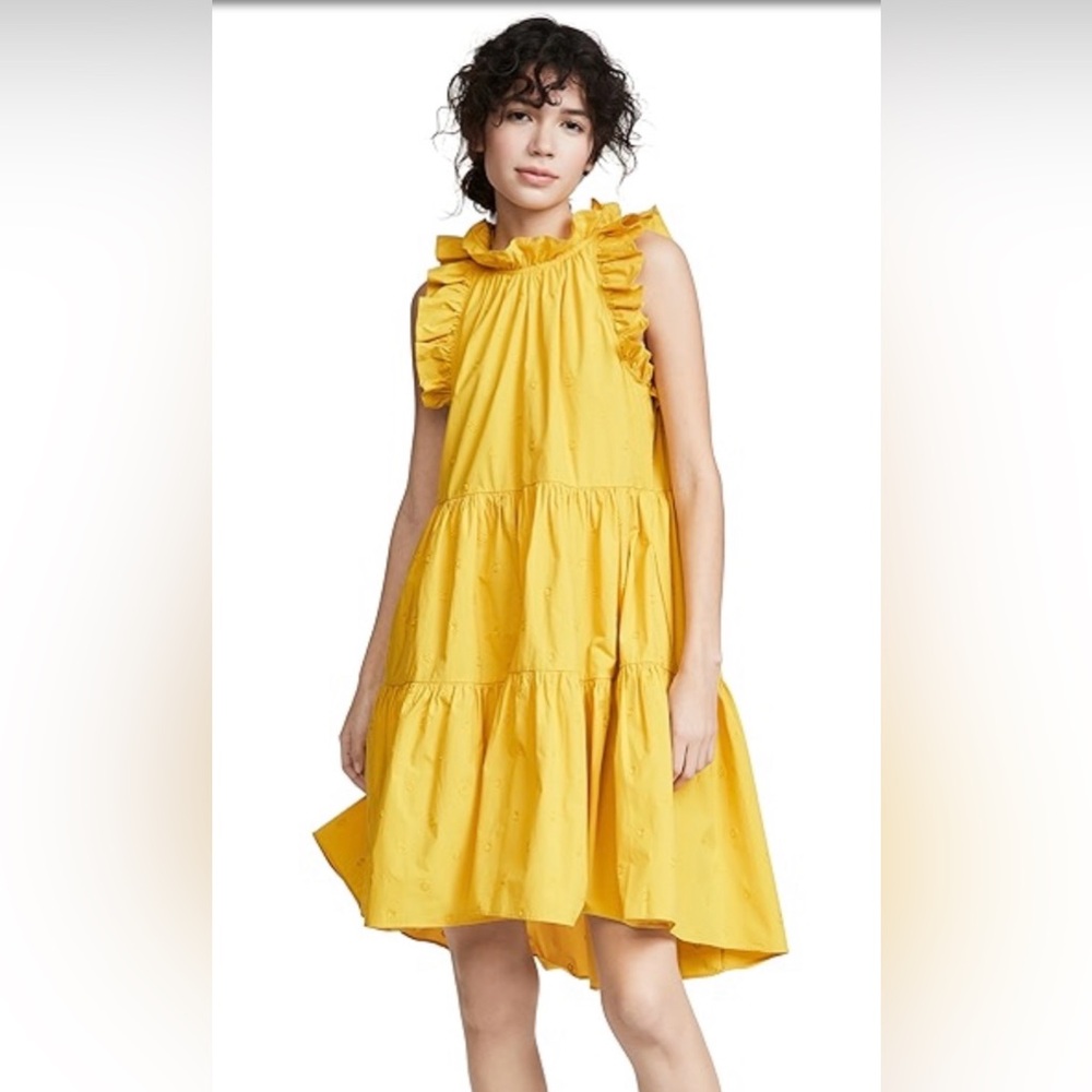 Ulla Johnson Tasmin Dress in Yellow Size 4